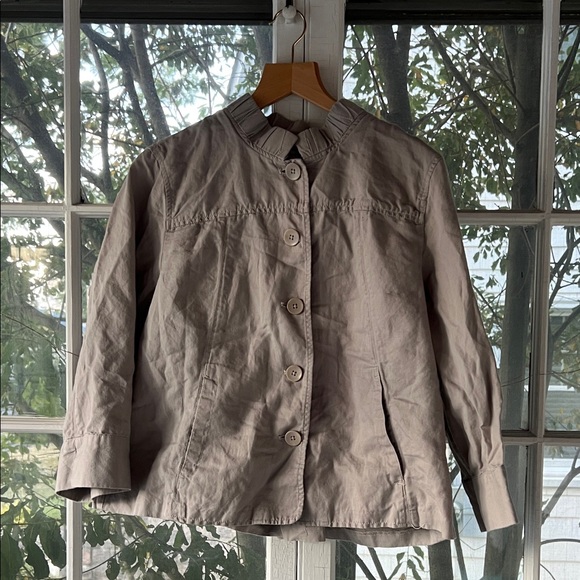 Coldwater Creek Taupe Button-Up Jacket - Picture 1 of 3